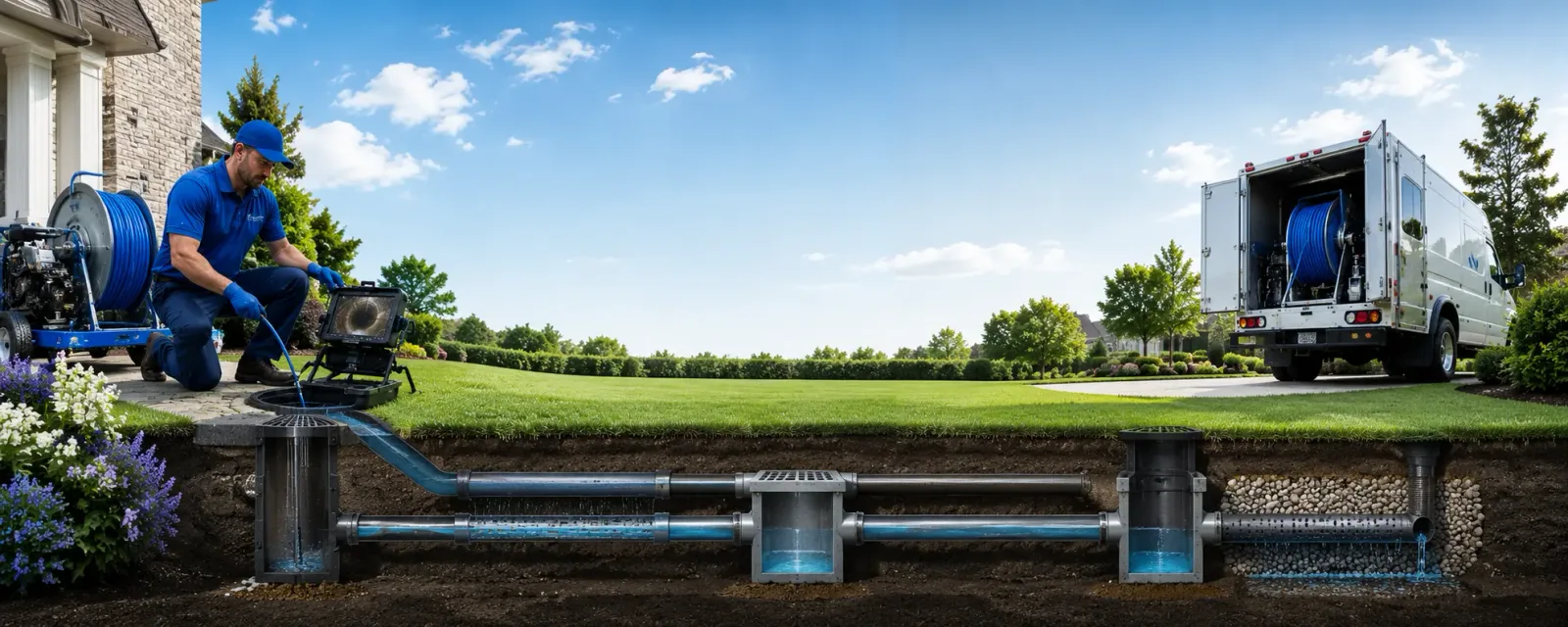 Outdoor drain cleaning information for Addyston, OH